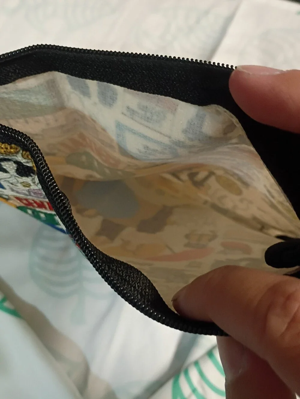 FRIENDS Canvas Cosmetic Pouch - White with Multicolor Graphics